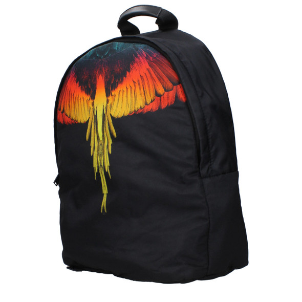 Marcelo Burlon Black Fabric Backpacks Marcelo Burlon Black Fabric Backpacks