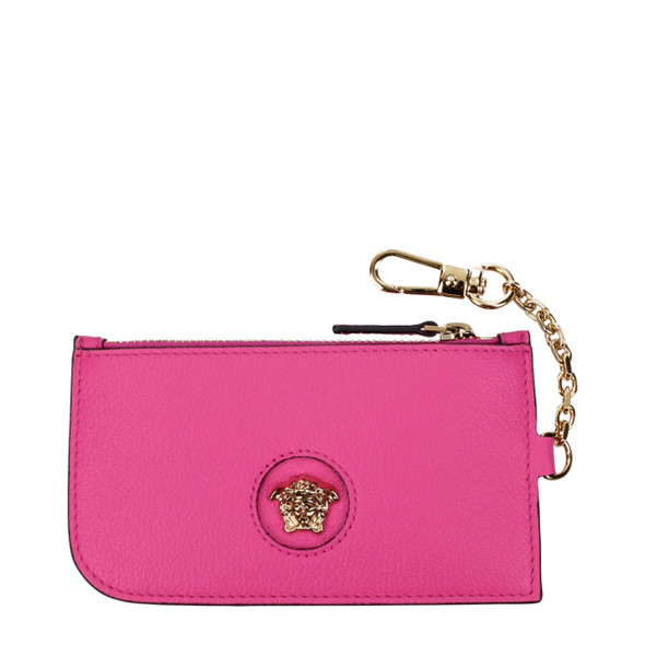 Versace Pink Leather Wallets Versace Pink Leather Wallets