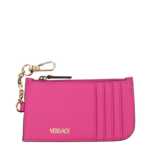 Versace Pink Leather Wallets Versace Pink Leather Wallets