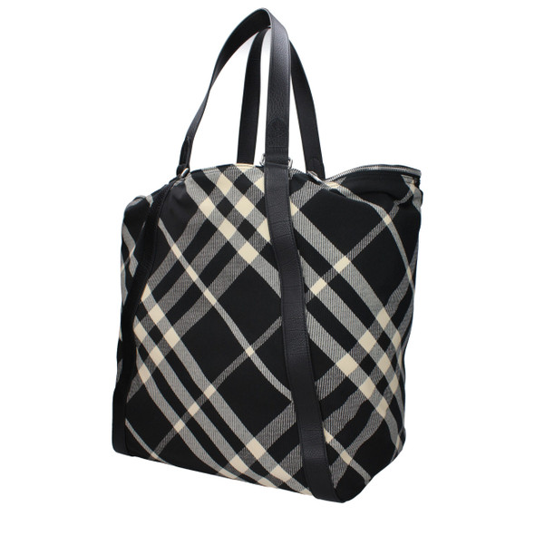 Burberry Black Fabric Shoulder Bags Burberry Black Fabric Shoulder Bags