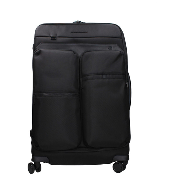 Piquadro Black Fabric Luggage And Travel PI15217263378697BT Piquadro Black Fabric Luggage And Travel PI15217263378697BT
