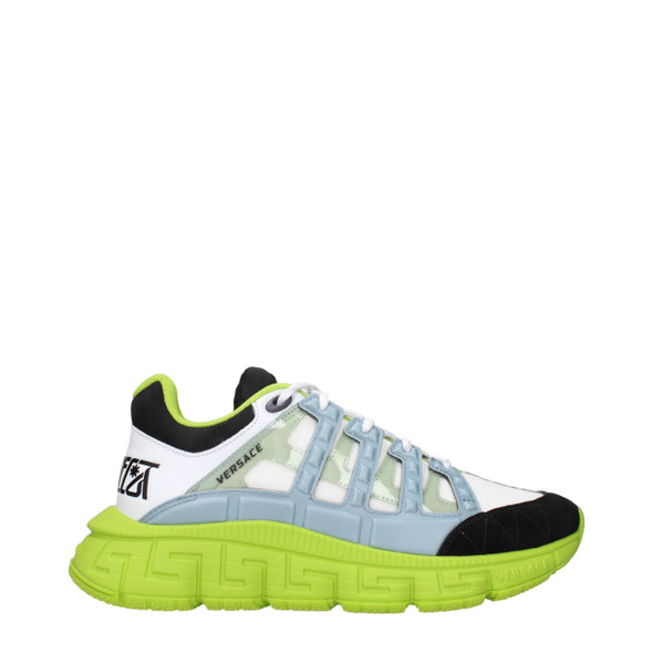 Versace White Fabric Athletic Sneakers VE15222348677385BT Versace White Fabric Athletic Sneakers VE15222348677385BT