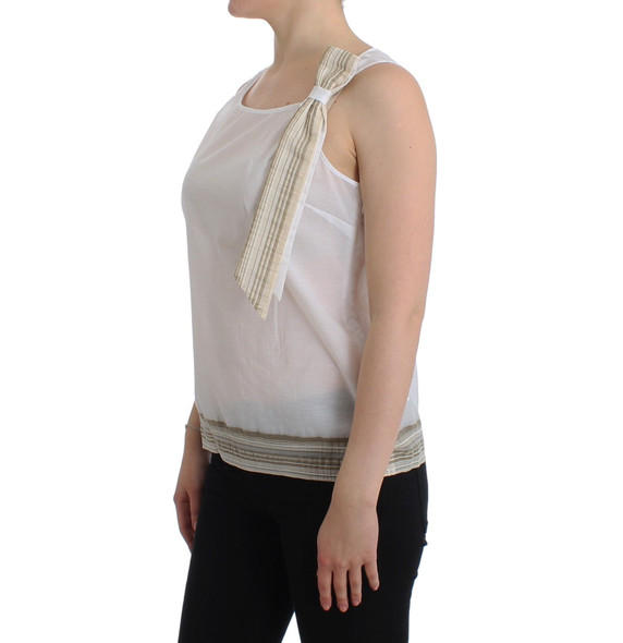 Ermanno Scervino White Top Blouse Tank Shirt Sleeveless Ermanno Scervino White Top Blouse Tank Shirt Sleeveless