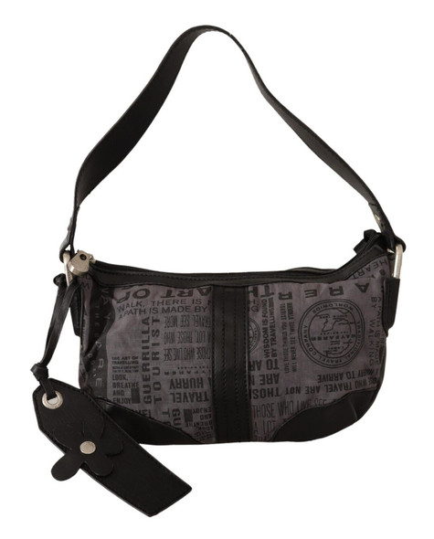 WAYFARER Gray Printed Handbag Shoulder Purse Fabric Bag WAYFARER Gray Printed Handbag Shoulder Purse Fabric Bag