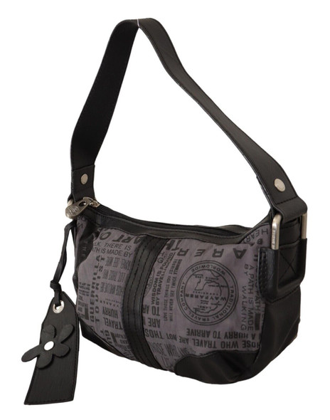 Gray Printed Handbag Shoulder Purse Fabric Bag Gray Printed Handbag Shoulder Purse Fabric Bag