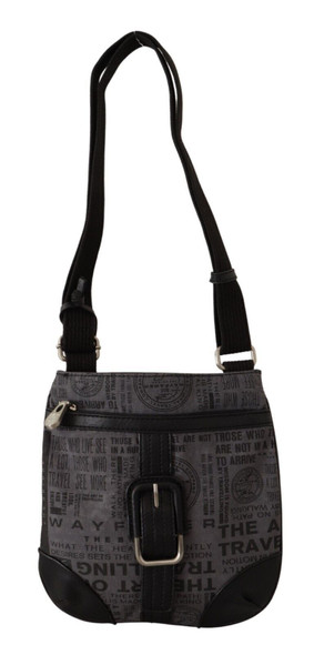 WAYFARER Gray Printed Logo Shoulder Crossbody Purse Bag WAYFARER Gray Printed Logo Shoulder Crossbody Purse Bag