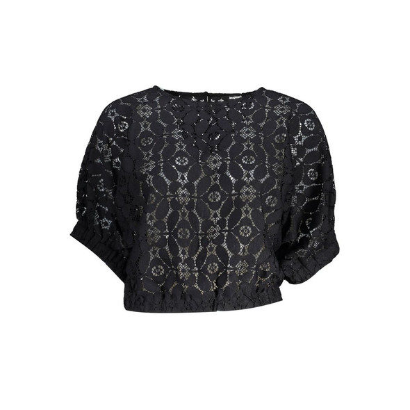 Desigual Black Polyester Tops & T-Shirt Desigual Black Polyester Tops & T-Shirt