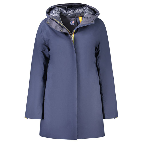K-WAY Blue Polyester Jackets & Coat K-WAY Blue Polyester Jackets & Coat