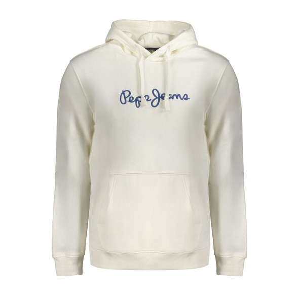 Pepe Jeans White Cotton Sweater PE-31879 Pepe Jeans White Cotton Sweater PE-31879
