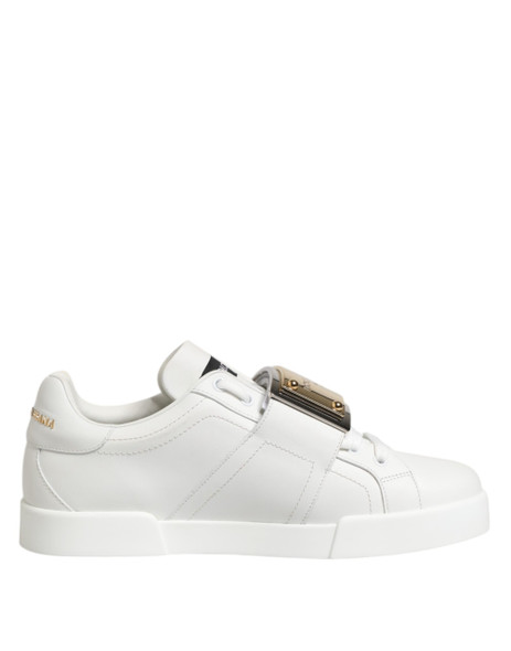 Dolce & Gabbana White Logo Plaque Low Top Men Sneakers Shoes Dolce & Gabbana White Logo Plaque Low Top Men Sneakers Shoes