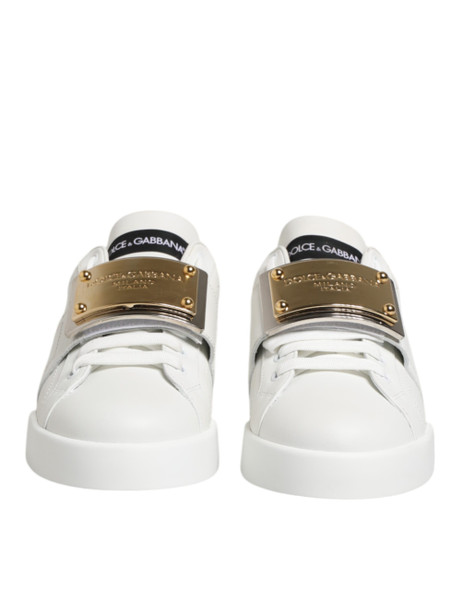 Dolce & Gabbana White Logo Plaque Low Top Men Sneakers Shoes Dolce & Gabbana White Logo Plaque Low Top Men Sneakers Shoes