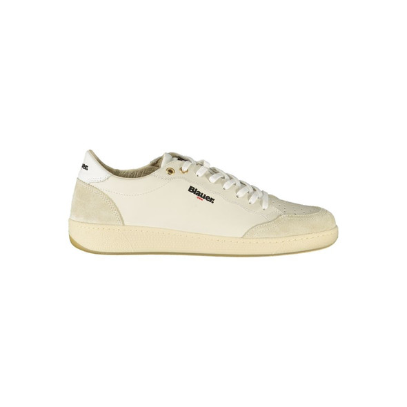 Blauer White Leather Men Sneaker BL-39233 Blauer White Leather Men Sneaker BL-39233