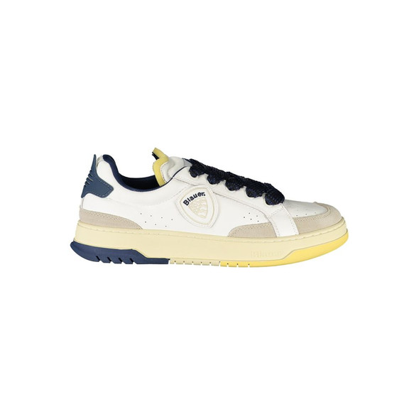 Blauer White Leather Men Sneaker BL-39240 Blauer White Leather Men Sneaker BL-39240