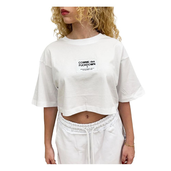 White Cotton Tops & T-Shirt CO-15822 White Cotton Tops & T-Shirt CO-15822