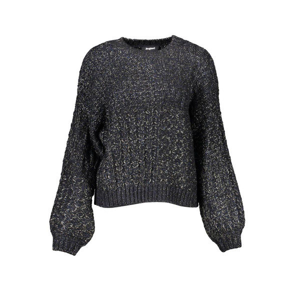 Black Polyester Sweater DE-9498 Black Polyester Sweater DE-9498