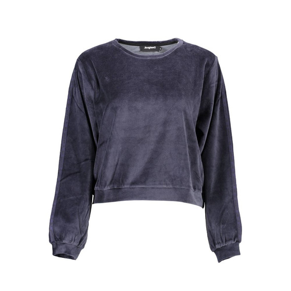 Desigual Blue Cotton Sweater Desigual Blue Cotton Sweater