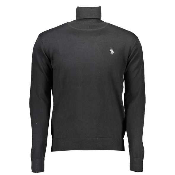Black Cotton Sweater US-9829 Black Cotton Sweater US-9829