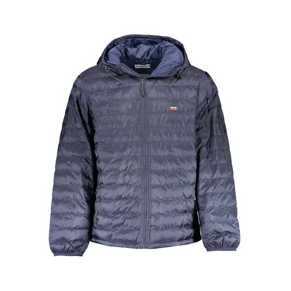 Levi's Blue Polyester Jacket LE-10475 Levi's Blue Polyester Jacket LE-10475