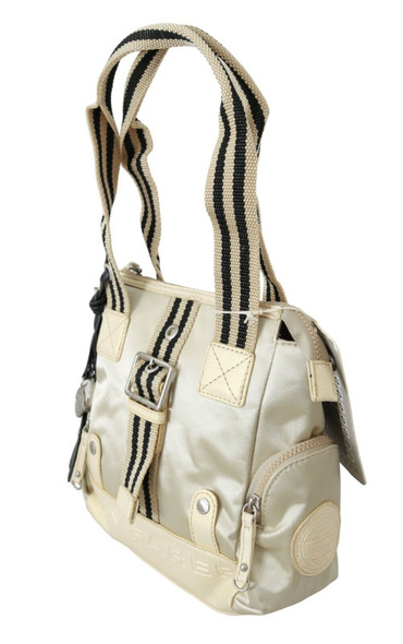 Beige Handbag Shoulder Tote Fabric Purse VAS9187 Beige Handbag Shoulder Tote Fabric Purse VAS9187