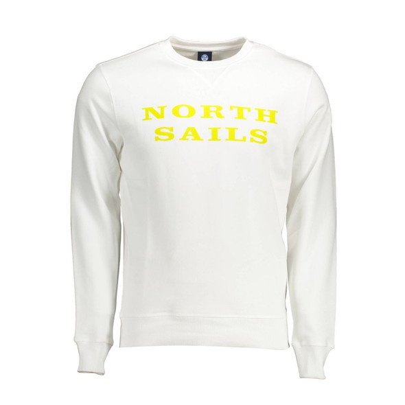 North Sails White Cotton Sweater NO-12580 North Sails White Cotton Sweater NO-12580