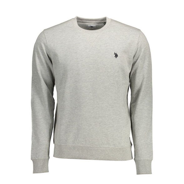 Gray Cotton Sweater US-12702 Gray Cotton Sweater US-12702