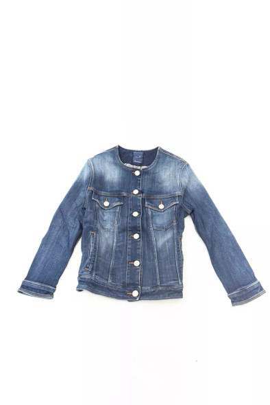 Blue Cotton Women Jacket Blue Cotton Women Jacket
