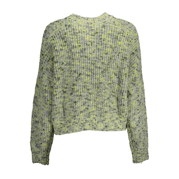 Desigual Green Polyester Sweater Desigual Green Polyester Sweater