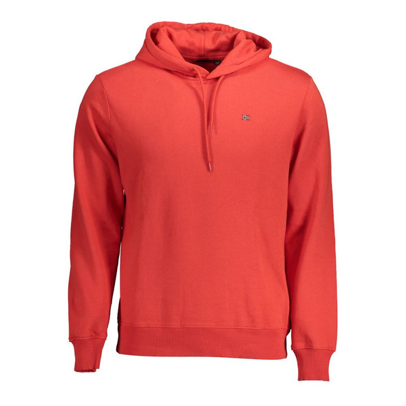 Napapijri Red Cotton Sweater NA-14619 Napapijri Red Cotton Sweater NA-14619