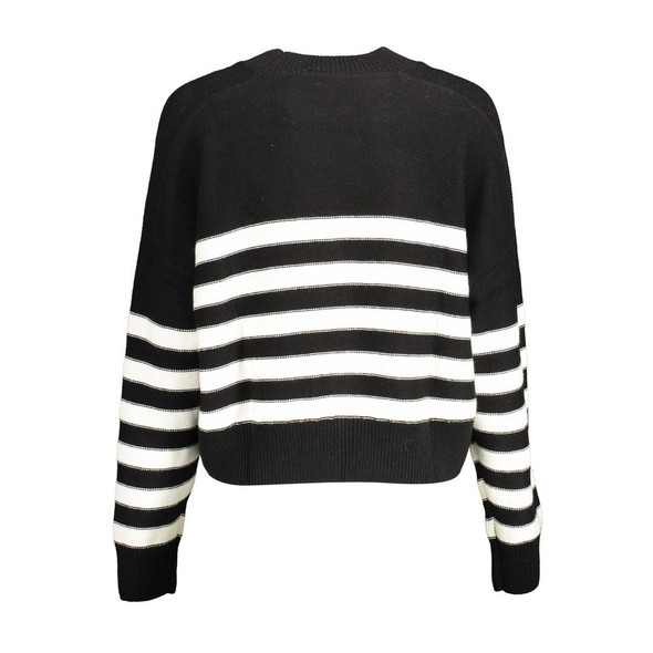 Desigual Black Cotton Sweater DE-15003 Desigual Black Cotton Sweater DE-15003