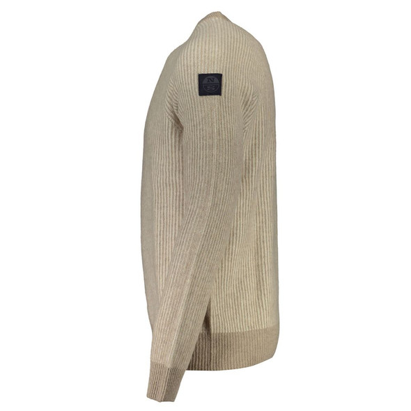 North Sails Beige Wool Sweater NO-16270 North Sails Beige Wool Sweater NO-16270
