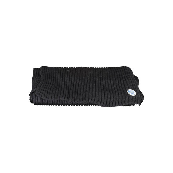 North Sails Black Cotton Scarf NO-16323 North Sails Black Cotton Scarf NO-16323