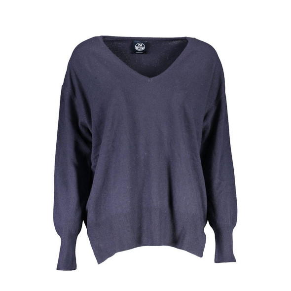 North Sails Blue Wool Sweater NO-16400 North Sails Blue Wool Sweater NO-16400