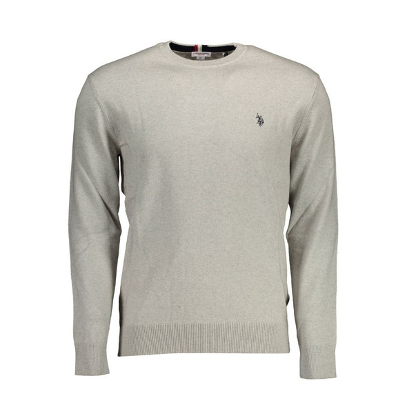 Gray Cotton Sweater US-16895 Gray Cotton Sweater US-16895