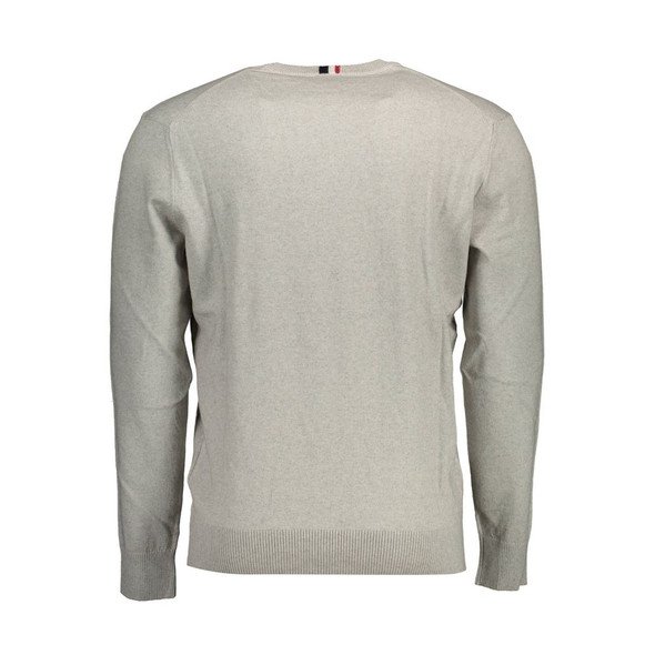Gray Cotton Sweater US-16895 Gray Cotton Sweater US-16895