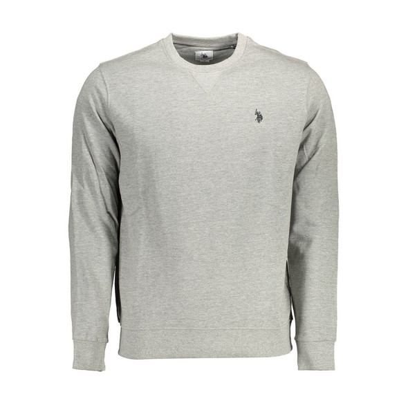 Gray Cotton Sweater US-16923 Gray Cotton Sweater US-16923
