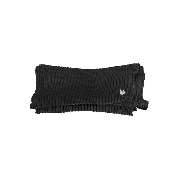Black Wool Scarf US-16938 Black Wool Scarf US-16938