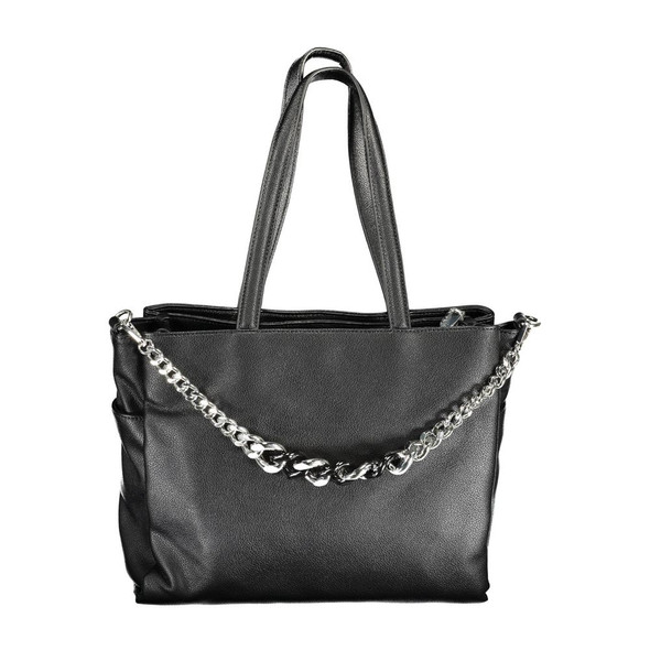 BYBLOS Black Polyethylene Handbag BY-17015 BYBLOS Black Polyethylene Handbag BY-17015