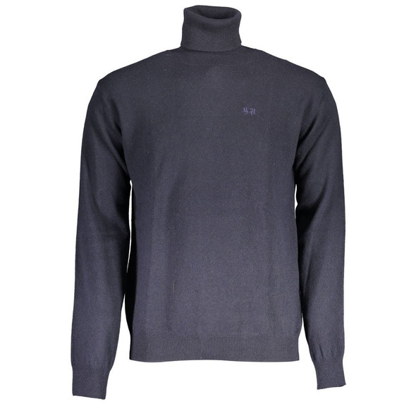 La Martina Blue Wool Sweater LA-17149 La Martina Blue Wool Sweater LA-17149
