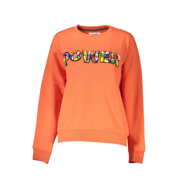 Desigual Orange Cotton Sweater Desigual Orange Cotton Sweater