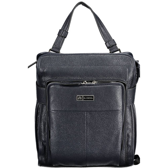 La Martina Blue Polyethylene Backpack La Martina Blue Polyethylene Backpack