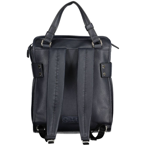 La Martina Blue Polyethylene Backpack La Martina Blue Polyethylene Backpack