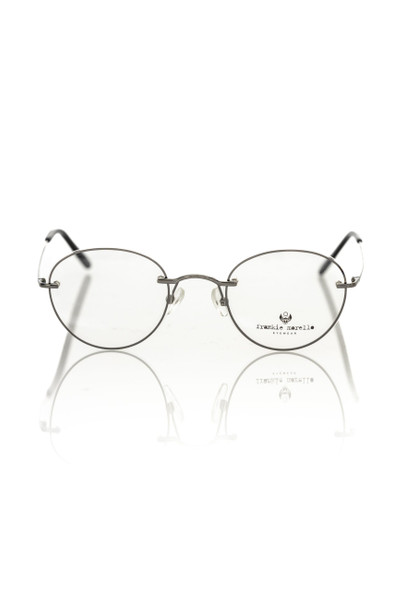 Gray Metallic Unisex Eyeglass Frame Gray Metallic Unisex Eyeglass Frame