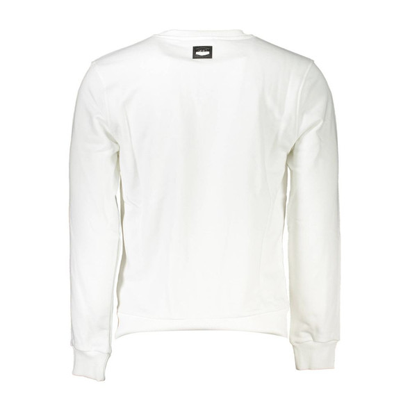 Cavalli Class White Cotton Sweater CA-21281 Cavalli Class White Cotton Sweater CA-21281