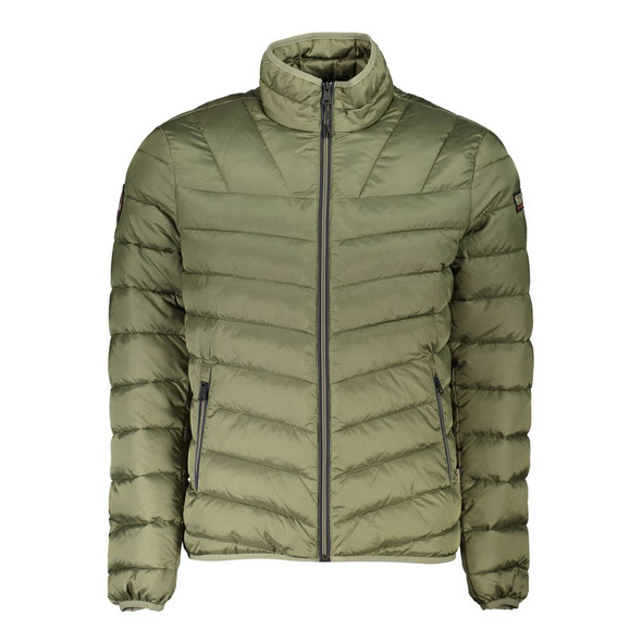 Napapijri Green Polyamide Jacket NA-21681 Napapijri Green Polyamide Jacket NA-21681