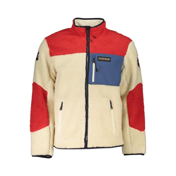 Napapijri White Polyester Jacket NA-21695 Napapijri White Polyester Jacket NA-21695