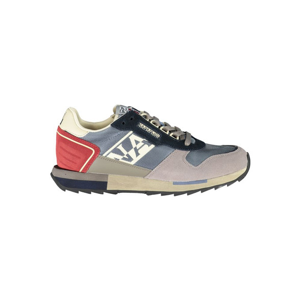 Napapijri Gray Polyester Sneaker NA-23125 Napapijri Gray Polyester Sneaker NA-23125