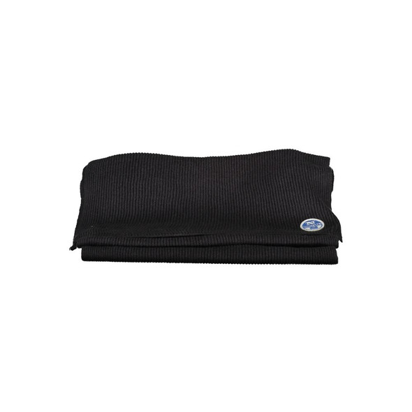 North Sails Black Cotton Scarf NO-23392 North Sails Black Cotton Scarf NO-23392