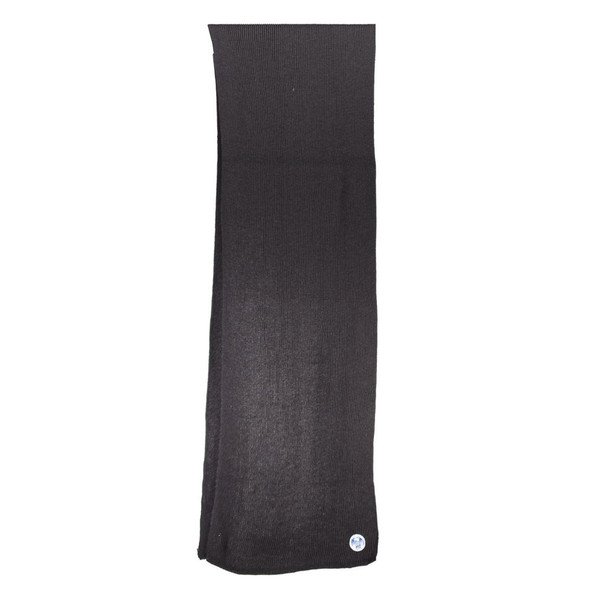 North Sails Black Cotton Scarf NO-23392 North Sails Black Cotton Scarf NO-23392