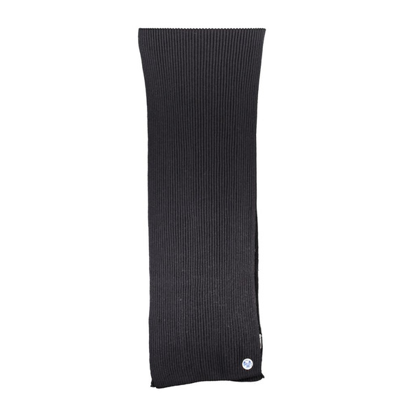 North Sails Black Cotton Scarf NO-23396 North Sails Black Cotton Scarf NO-23396