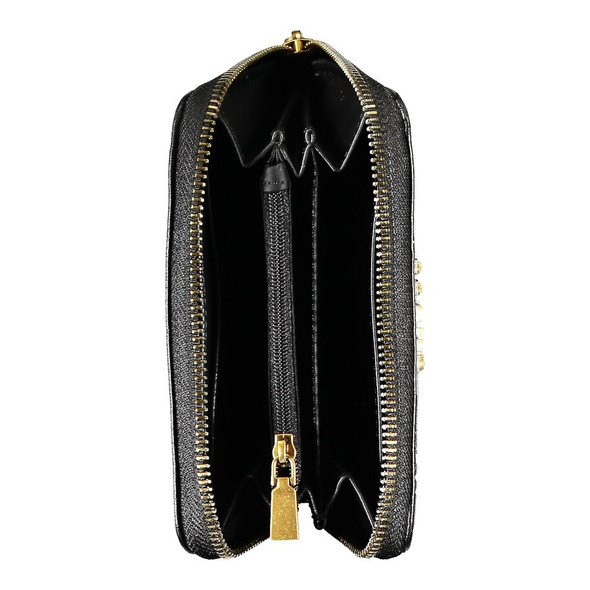 Guess Jeans Black Polyethylene Wallet GU-23443 Guess Jeans Black Polyethylene Wallet GU-23443
